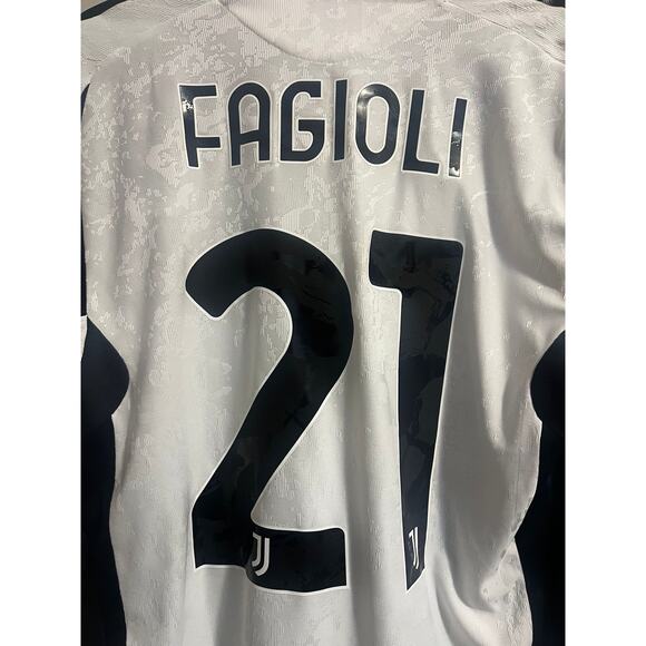 NWT Adidas Juventus 2024/25 N.21 Fagioli Home Authentic Soccer Jersey Men's M - Picture 5 of 13
